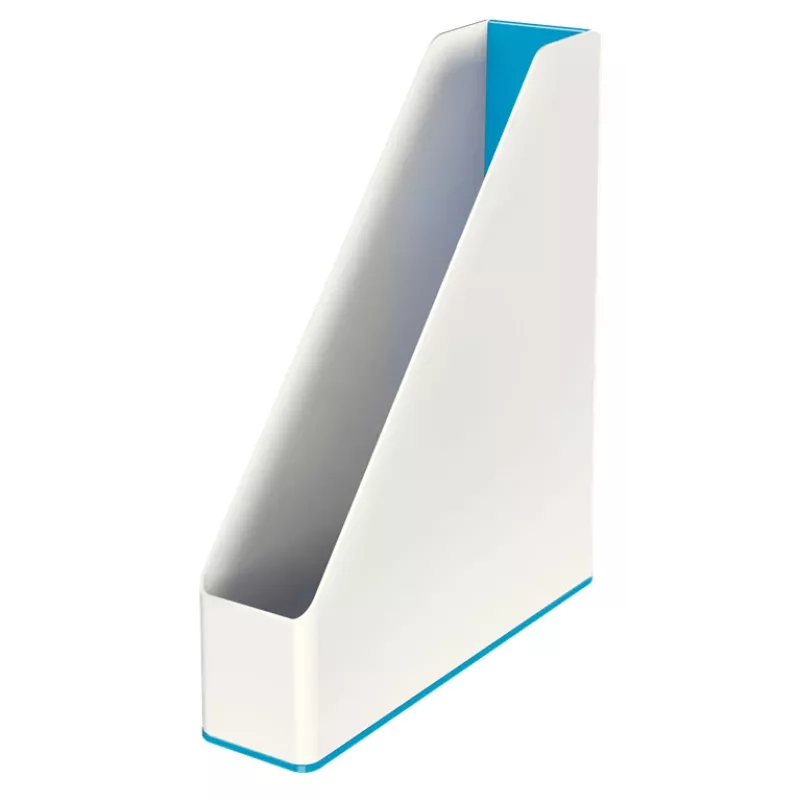 Leitz Zeitschriftensammler WOW Dual Colour, Blau, Weiß, Kunststoff, A4, 272 mm, 318 mm, 430 g