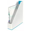 Leitz Zeitschriftensammler WOW Dual Colour, Blau, Weiß, Kunststoff, A4, 272 mm, 318 mm, 430 g