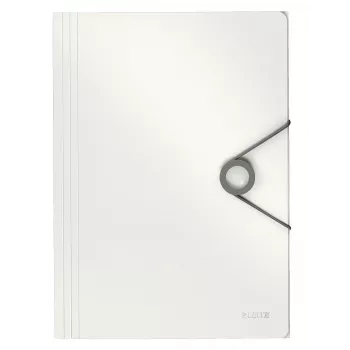 Leitz 3-Flap Folder Solid PP A4, Flap folder, A4, Polypropylen (PP), Weiß, 150 Blatt, 80 g/m²