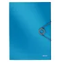 Leitz 3-Klappmappe Solid PP A4, Klappmappe, A4, Polypropylen (PP), Blau, 150 Blatt, 80 g/m²