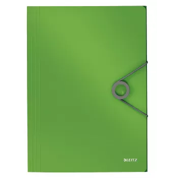 Leitz 3-Klappmappe Solid PP A4, Klappmappe, A4, Polypropylen (PP), Grün, 150 Blatt, 80 g/m²