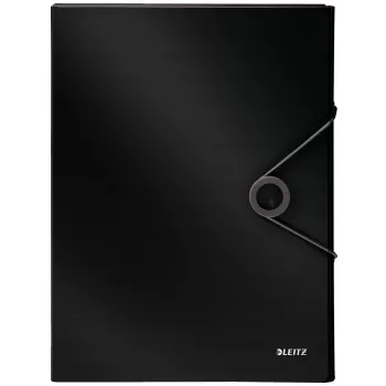 Leitz Box File Solid PP 30 mm, Flap folder, A4, Polypropylen (PP), Schwarz, 250 Blatt, 80 g/m²