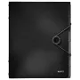 Leitz Trennbuch Solid 6 Tabs, Klappenmappe, A4, Polypropylen (PP), Schwarz, 200 Blatt, 80 g/m²