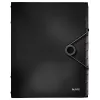 Leitz Trennbuch Solid mit 12 Tabs, Flap-Mappe, A4, Polypropylen (PP), Schwarz, 200 Blatt, 80 g/m²