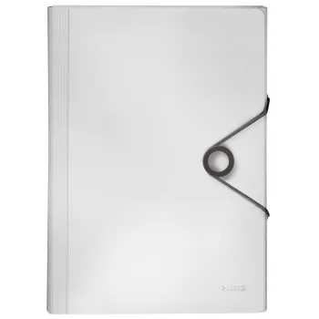 Leitz Projektmappe Solid PP, A4, Polypropylen (PP), Weiß, 250 Blatt, 80 g/m², Gummizug
