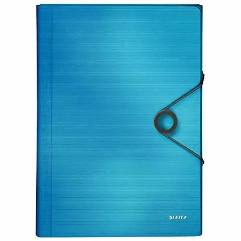Leitz Project File Solid PP, A4, Polypropylen (PP), Blau, 250 Blatt, 80 g/m², Gummiband