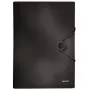 Leitz Projektmappe Solid PP, A4, Polypropylen (PP), Schwarz, 250 Blatt, 80 g/m², Gummizug