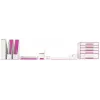 Leitz Schubladenschrank WOW Cube 5 Schubladen, 5 Schublade(n), Kunststoff, Pink, Weiß, 1 Stk., 270 mm, 287 mm