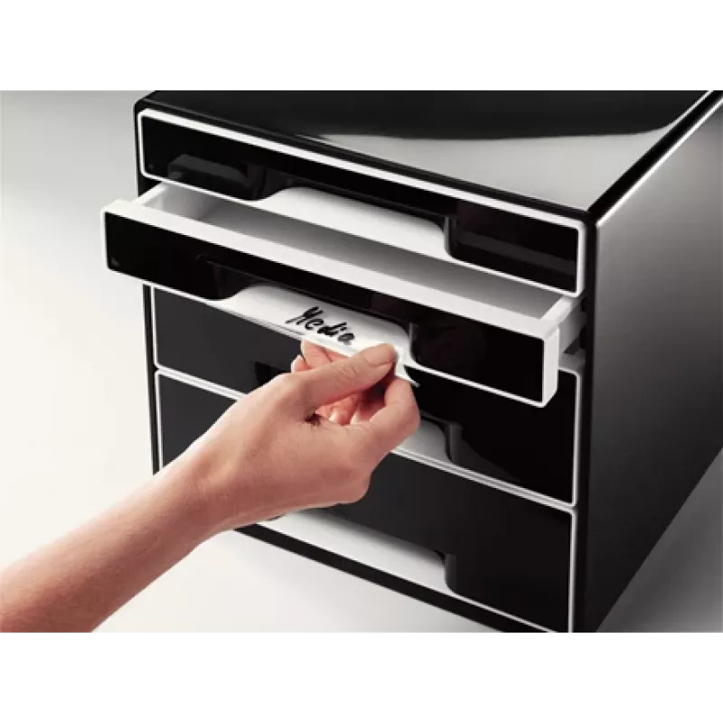 Leitz Desk Cube 4-Schubladen, 4 Schublade(n), Kunststoff, Schwarz, 1 Stk., 270 mm, 287 mm