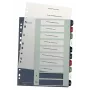 Leitz Index PC bedruckbar 1-10 Style PP A4+, numerisches Tab-Register, Polypropylen (PP), Mehrfarbig, Hochformat, A4 Maxi, 245 mm