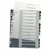 Leitz Index PC Printable 1-12 Style PP A4+, Numerisches Register, Polypropylen (PP), Mehrfarbig, Hochformat, A4 Maxi, 245 mm