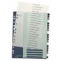 Leitz Index PC Printable 1-20 Style PP A4+, Numerisches Tab-Register, Polypropylen (PP), Mehrfarbig, Hochformat, A4 Maxi, 245 mm