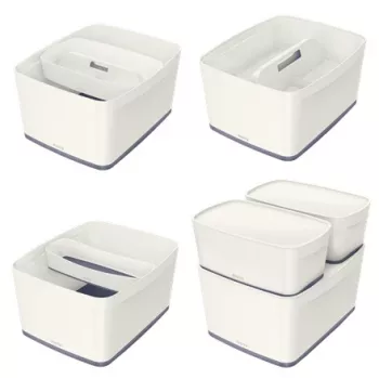 Esselte 5216-10-01 Aufbewahrungsbox Rechteckig Acrylnitril-Butadien-Styrol (ABS) Grau, Weiß