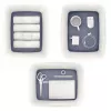 Esselte 5216-10-01 Aufbewahrungsbox Rechteckig Acrylnitril-Butadien-Styrol (ABS) Grau, Weiß