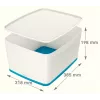Esselte 5216-10-36 Aufbewahrungsbox Rechteckig Acrylnitril-Butadien-Styrol (ABS) Blau, Weiß