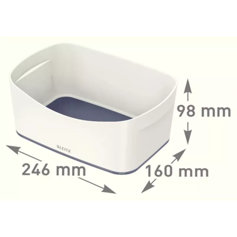 Esselte 5257-10-01 Aufbewahrungsschale Rechteckig Acrylnitril-Butadien-Styrol (ABS) Grau, Weiß