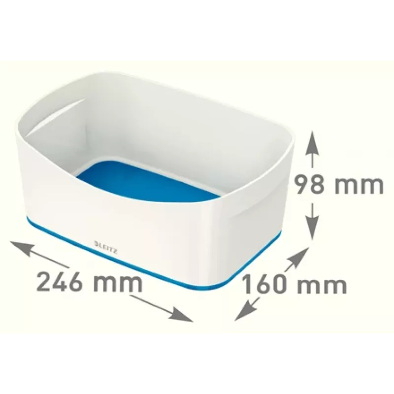Esselte 5257-10-36 Aufbewahrungsschale Rechteckig Acrylnitril-Butadien-Styrol (ABS) Blau, Weiß