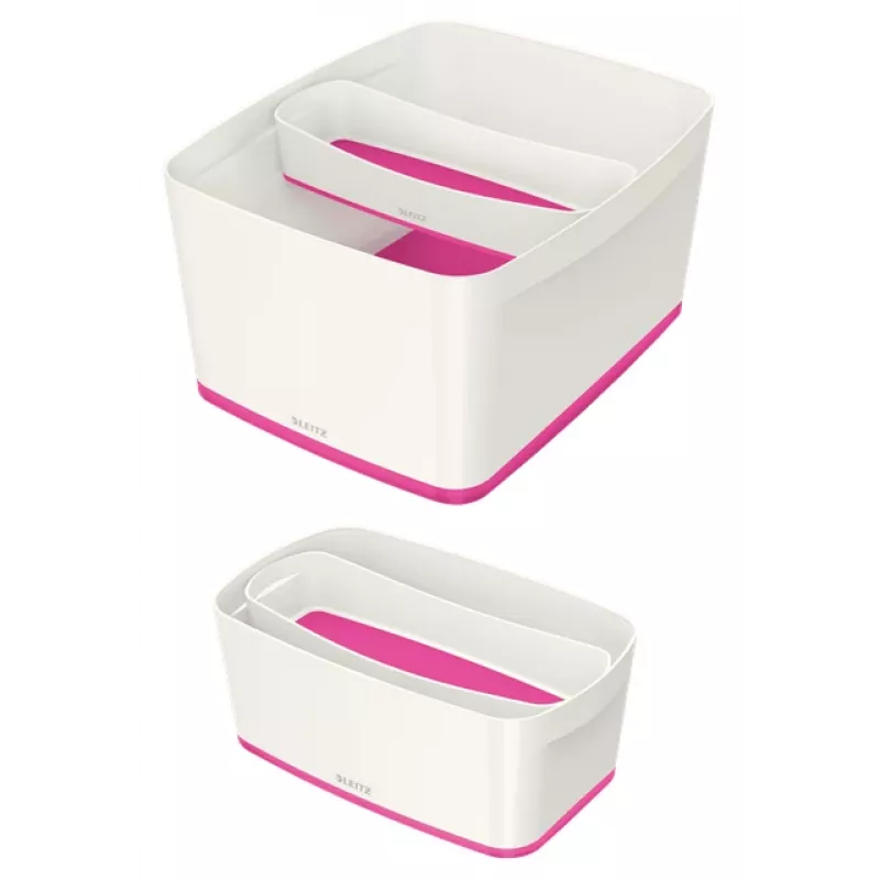 Esselte 5258-10-23 Aufbewahrungsschale Rechteckig Acrylnitril-Butadien-Styrol (ABS) Pink, Weiß