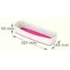 Esselte 5258-10-23 Aufbewahrungsschale Rechteckig Acrylnitril-Butadien-Styrol (ABS) Pink, Weiß