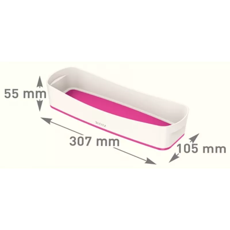 Esselte 5258-10-23 Aufbewahrungsschale Rechteckig Acrylnitril-Butadien-Styrol (ABS) Pink, Weiß