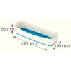 Esselte 5258-10-36 Aufbewahrungsschale Rechteckig Acrylnitril-Butadien-Styrol (ABS) Blau, Weiß