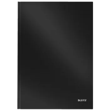Leitz Notebook Solid Hardcover A4 Liniert 90 g 80 Blatt, Monochromatisch, Schwarz, A4, 80 Blatt, Matt, 80 g/m²