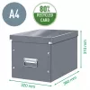 Leitz Box Click & Store WOW Cube Large Aufbewahrungsbox, Fuchsia, Karton, 320 mm, 360 mm, 310 mm