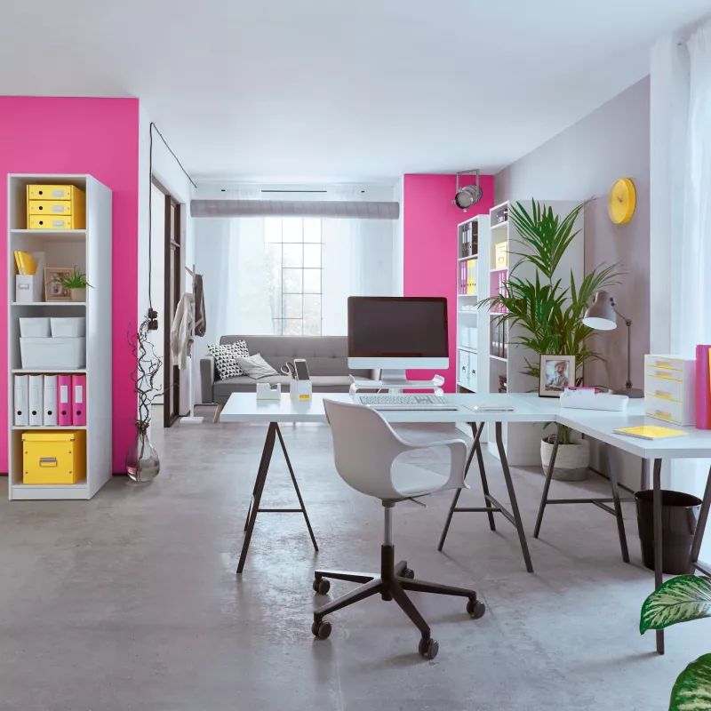 Leitz Box Click & Store WOW Cube Large Aufbewahrungsbox, Fuchsia, Karton, 320 mm, 360 mm, 310 mm