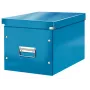Leitz Box Click & Store WOW Cube Große Aufbewahrungsbox, Aufbewahrungsbox, Blau, Rechteckig, Karton, Monochromatisch, Innenbereich