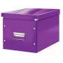 Leitz Box Click & Store WOW Cube Große Aufbewahrungsbox, Aufbewahrungsbox, Lila, Rechteckig, Karton, Monochromatisch, Innenbereich