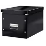 Leitz Box Click & Store WOW Cube Große Aufbewahrungsbox, Aufbewahrungsbox, Schwarz, Rechteckig, Karton, Monochromatisch, Innenbereich