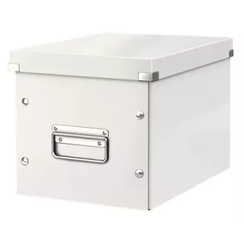 Leitz Click & Store WOW Cube mittlere Aufbewahrungsbox, Aufbewahrungsbox, Weiß, Rechteckig, Karton, Einfarbig, Innenbereich