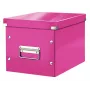 Leitz Aufbewahrungsbox Click & Store WOW Cube Medium, Fuchsia, Karton, 260 mm, 260 mm, 240 mm