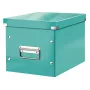 Leitz Aufbewahrungsbox Click & Store WOW Cube Medium, Türkis, Karton, 260 mm, 260 mm, 240 mm