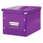 Leitz Aufbewahrungsbox Click & Store WOW Cube Medium, Lila, Karton, 260 mm, 260 mm, 240 mm
