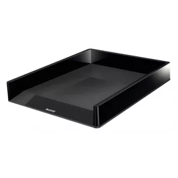 Leitz Briefablage Dual Colour, Kunststoff, Schwarz, A4, A4, Broschüre, Katalog, Umschlag, Flachmappe, Ordner, Brief, Papier, 267 mm