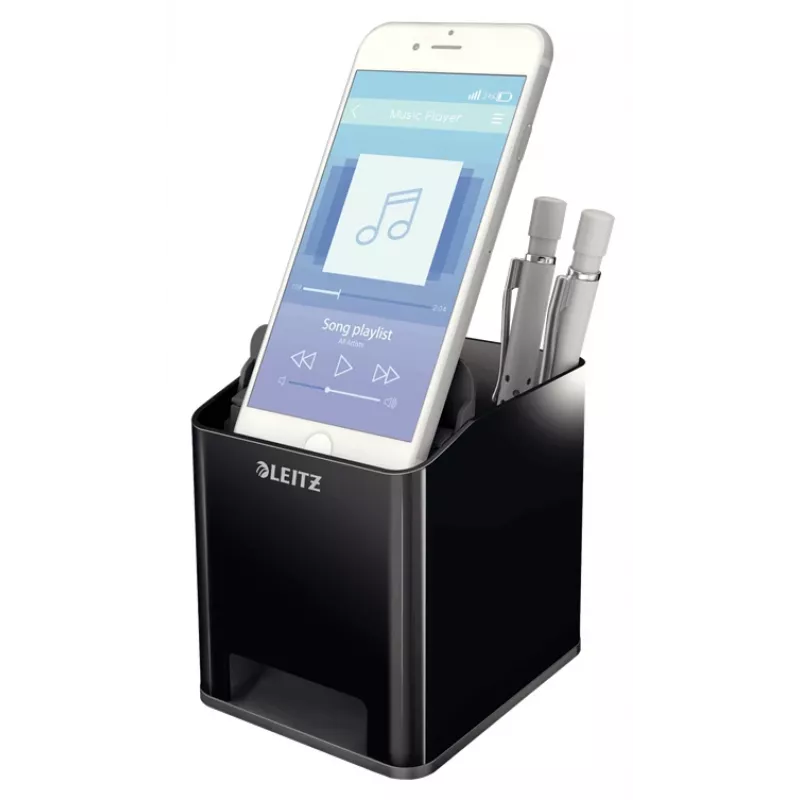 Leitz 53630095 Stiftehalter aus Polystyrol, Schwarz