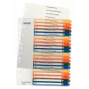 Leitz 12960000 Tab-Index numerischer Tab-Index Polypropylen (PP) Mehrfarbig