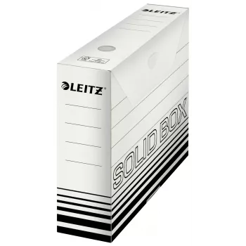 Leitz 61270001 Archivbox Karton Schwarz, Weiß