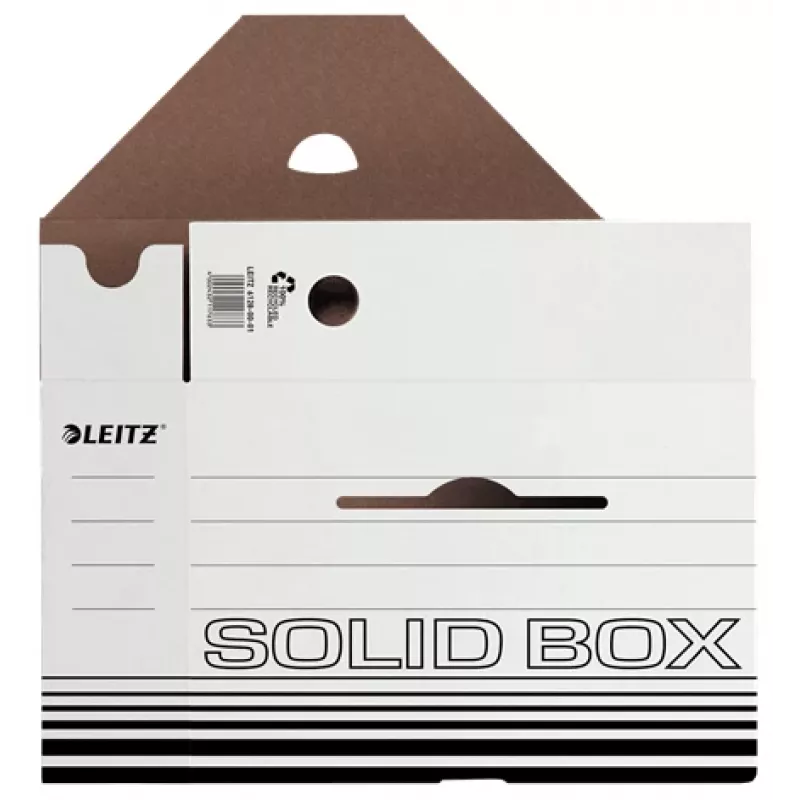 Leitz 61280001 Archivbox Karton Schwarz