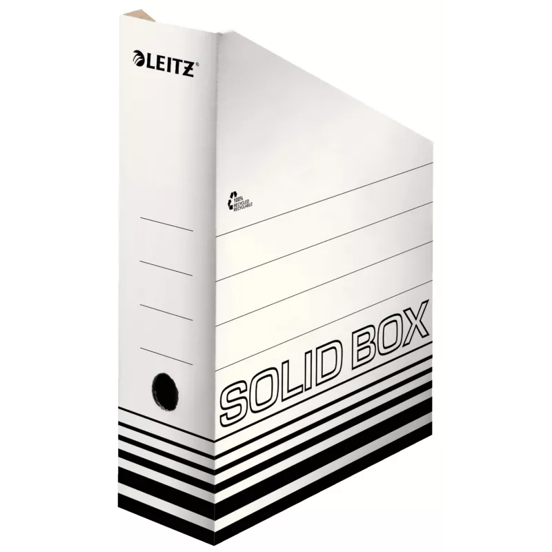 Leitz 46070001 Archivbox Karton Schwarz, Weiß