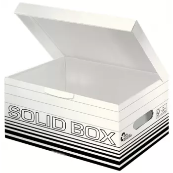 Leitz 61170001 Aufbewahrungsbox aus Karton Schwarz, Weiß