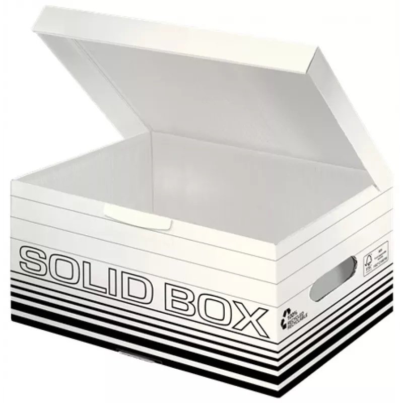Leitz 61170001 Aufbewahrungsbox aus Karton Schwarz, Weiß