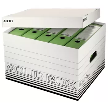Leitz Solid Aufbewahrungsbox für Akten Schwarz, Weiß