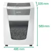 Leitz IQ Office Pro Aktenvernichter P4, Kreuzschnitt, 23 cm, 4 x 40 mm, 30 L, 275 Blatt, 55 dB