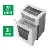 Leitz IQ Office Pro Aktenvernichter P4, Kreuzschnitt, 23 cm, 4 x 40 mm, 30 L, 275 Blatt, 55 dB