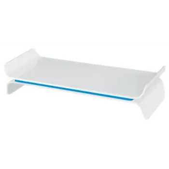 Leitz Monitorständer verstellbar Ergo WOW, 68,6 cm (27 Zoll), Höhenverstellung, Blau, Weiß