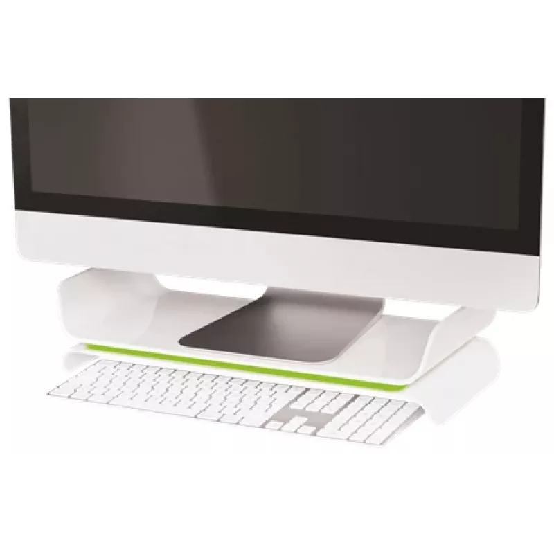 Leitz Monitorständer verstellbar Ergo WOW, 68,6 cm (27 Zoll), Höhenverstellung, Grün, Weiß