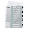 Leitz Indices Printable PP A4+ 1-10 WOW Weiß/Schwarz