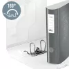 Leitz Ordner Active PP WOW A4/80mm, A4, D-Ring, Aufbewahrung, Polyfoam, Weiß, 500 Blatt